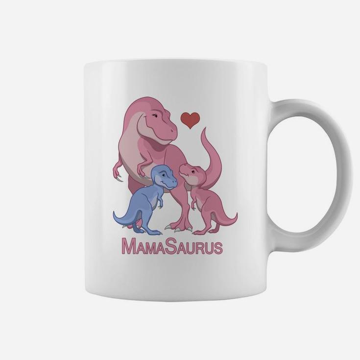 Mamasaurus Trex Mommy Twin Boy Girl Dinosaurs Coffee Mug