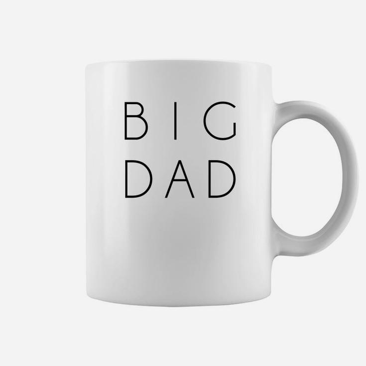 Mens Big Dad Shirt Simple Fathers Day Gift By Daddy Duds Premium Coffee Mug