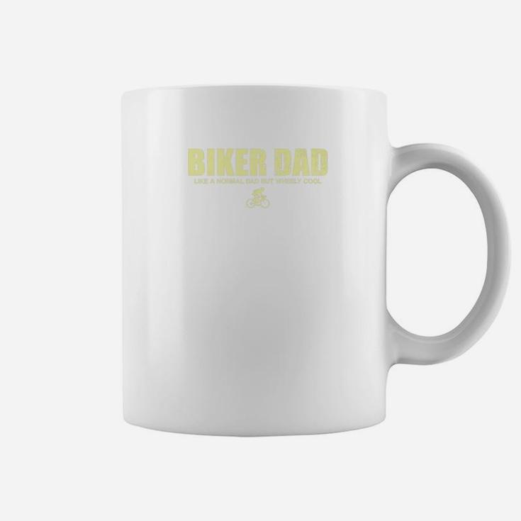 Mens Biker Dad Cool Cyclist Funny Biking Fathers Day Gift Coffee Mug