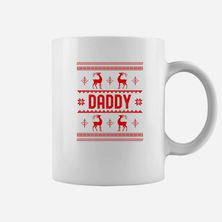 Mens Cute Daddy Shirt Family Ugly Christmas Coffee Mug