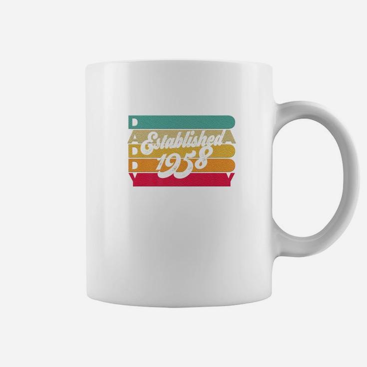 Mens Daddy Established 1958 Born In 1958 Shirt Coffee Mug