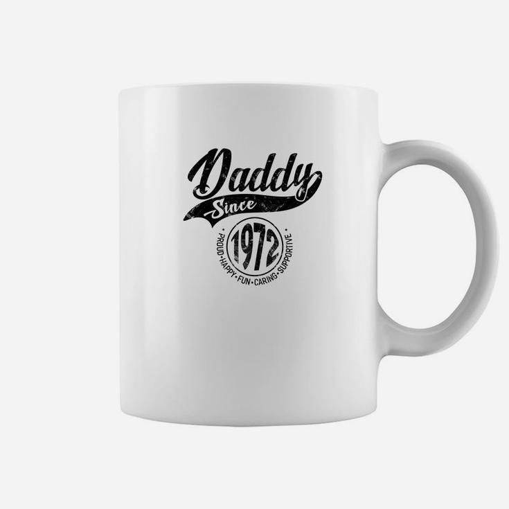 Mens Daddy Since 1972 Fathers Day Gift Dad Men Coffee Mug