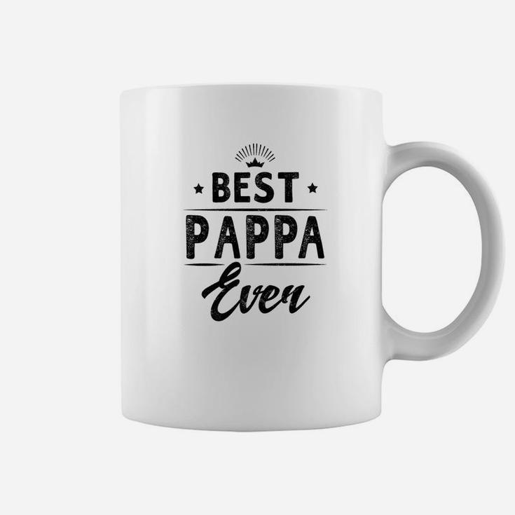 Mens Family Fathers Day Best Pappa Ever Grandpa Men Coffee Mug
