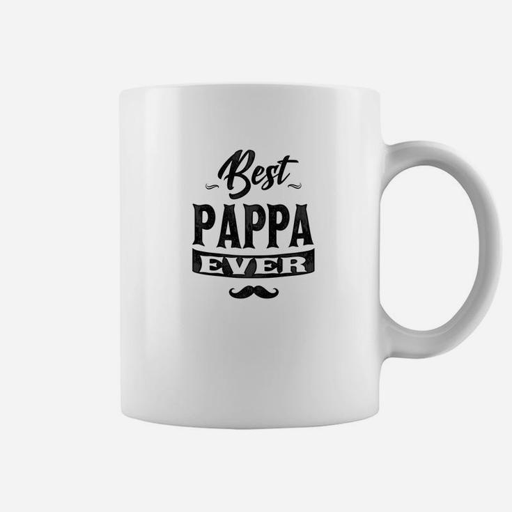 Mens Family Fathers Day Best Pappa Ever Men Coffee Mug