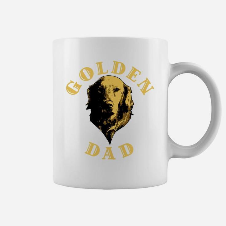Mens Golden Retriever Dog For Dad Father Owner Golden Dad Coffee Mug