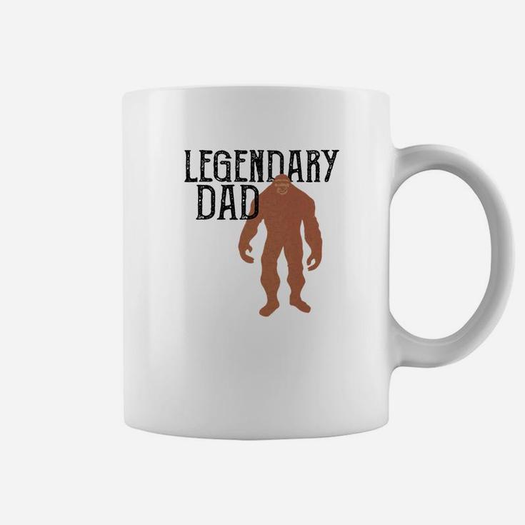 Mens Legendary Dad Bigfoot Fathers Day Legend Gift Premium Coffee Mug