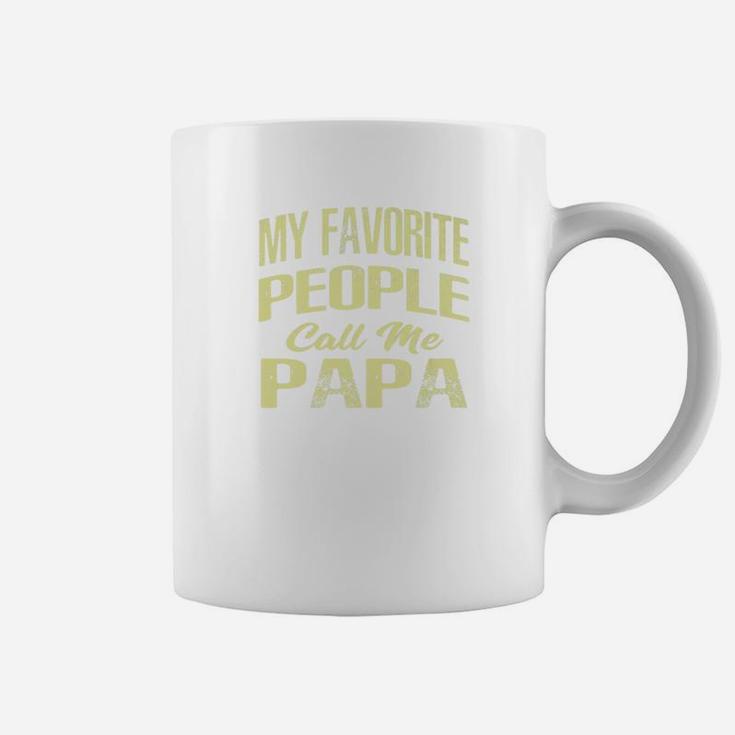 Mens Mens My Favorite People Call Me Papa Shirt Funny Father Coffee Mug
