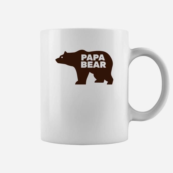 Mens Papa Bear Mens Fathers Day Gif For Dad Coffee Mug