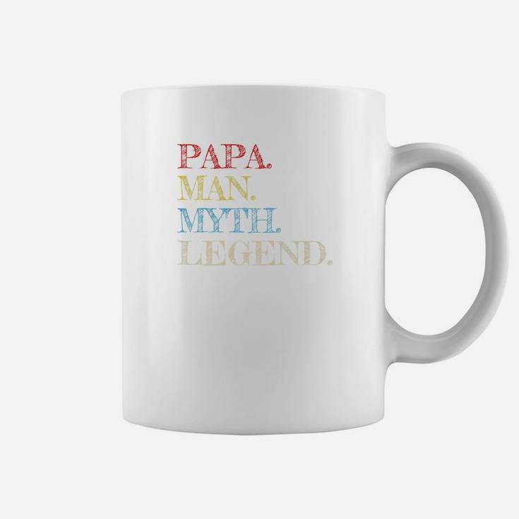 Mens Papa Man Myth Legend Gift For Father Dad Daddy Coffee Mug