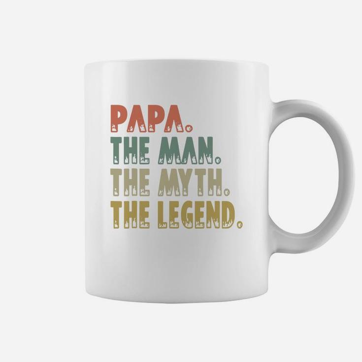 Mens Papa The Man The Myth The Legend Coffee Mug