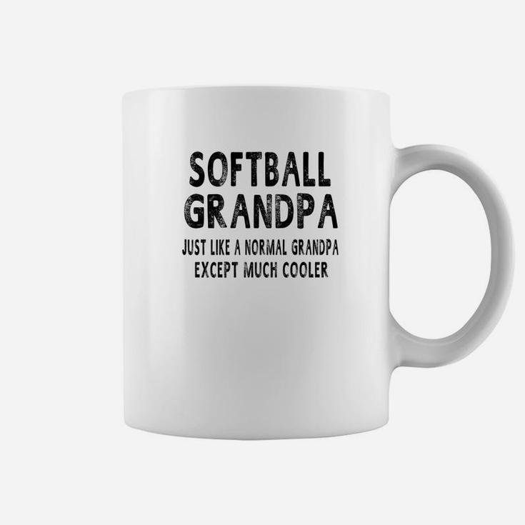 Mens Softball Grandpa Fathers Day Gifts Grandpa Mens Coffee Mug