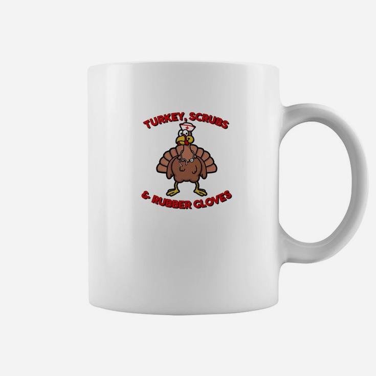 Mens Thanksgiving Turkey Nurse Thankful Vintage Tee Gifts Coffee Mug