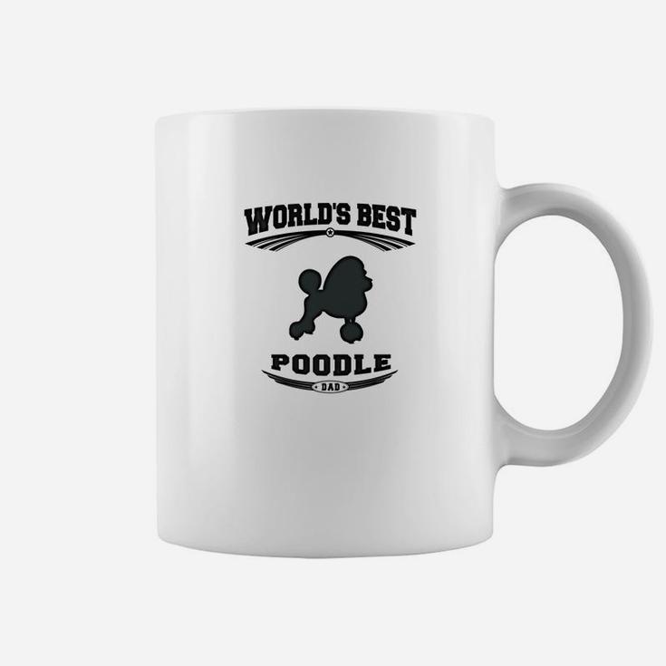 Mens Worlds Best Poodle Dog Dad Men Coffee Mug