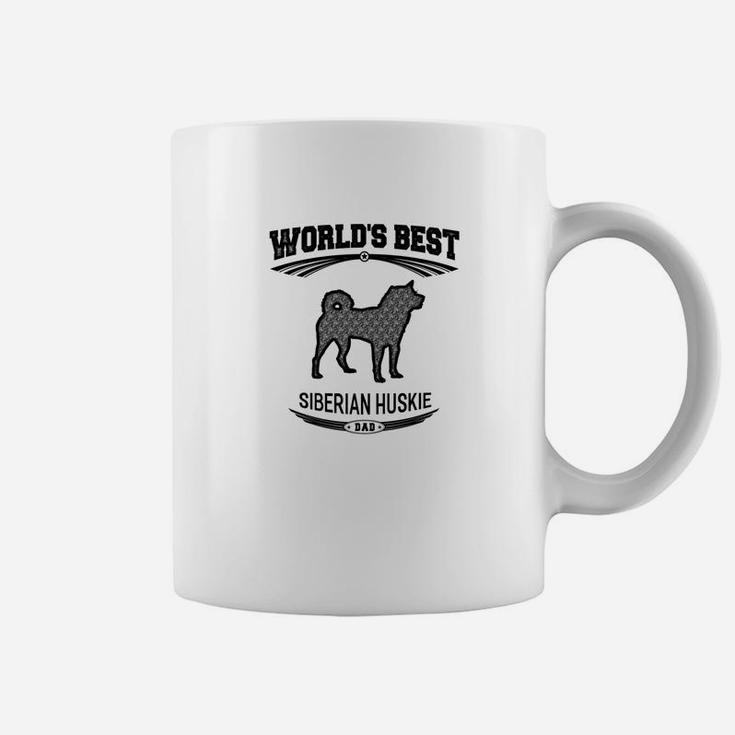 Mens Worlds Best Siberian Huskie Dog Dad Men s Coffee Mug