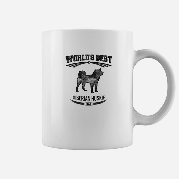 Mens Worlds Best Siberian Huskie Dog Dad Men Tee Shirts1 Coffee Mug