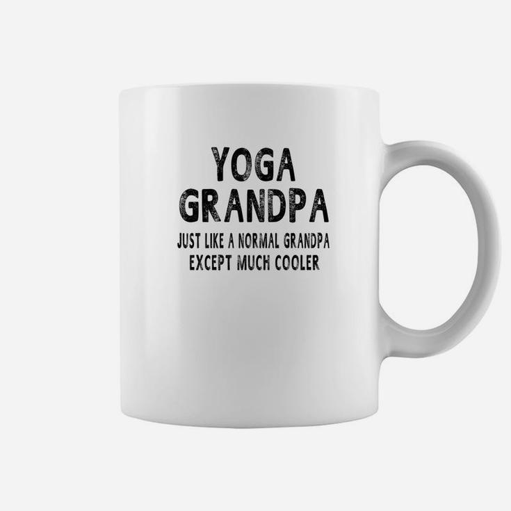 Mens Yoga Grandpa Fathers Day Gifts Grandpa Mens Coffee Mug