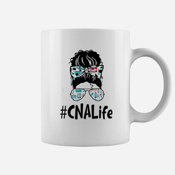 Messy Bun Cna Life Nurse Gift 2021 Coffee Mug