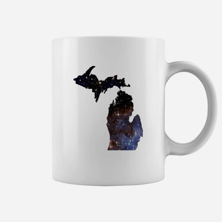 Michigan Star Michigan Outline Star Art Coffee Mug