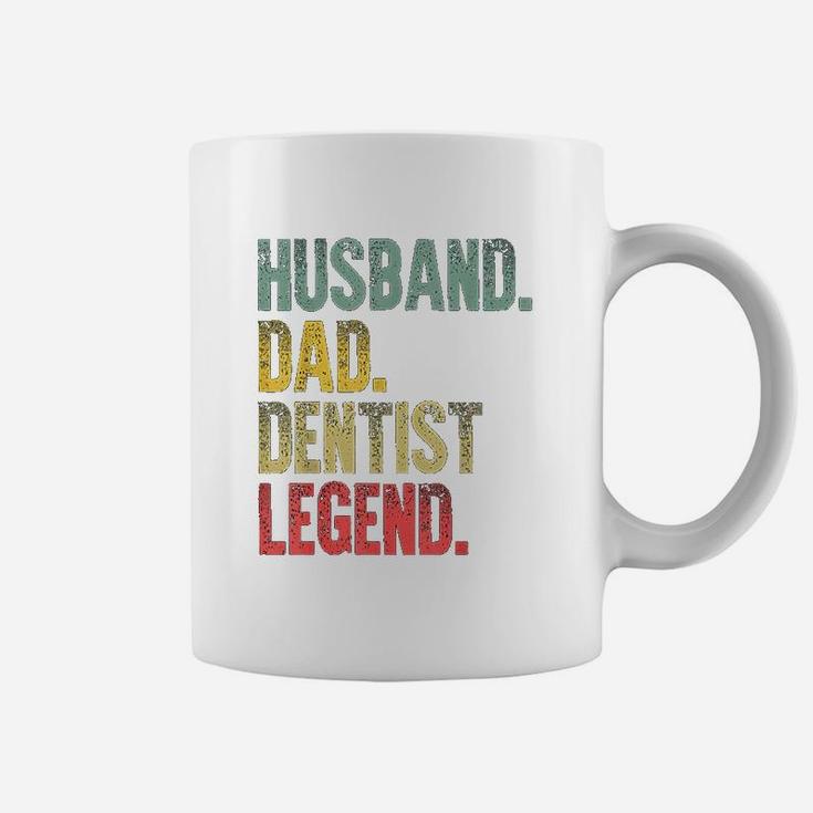 Mns Funny Vintage Husband Dad Dentist Legend Retro Coffee Mug