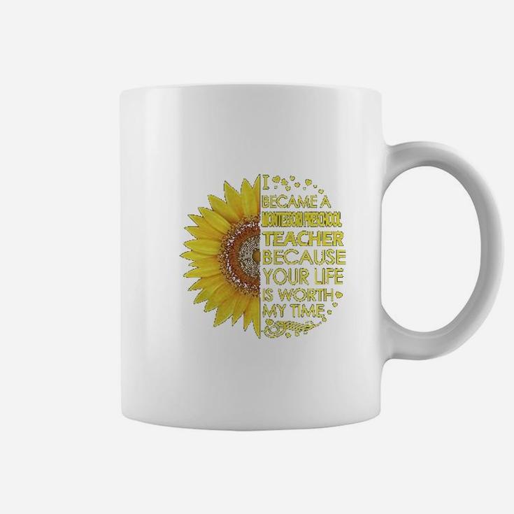 Montessori Preschool Teacher Sunflower Coffee Mug