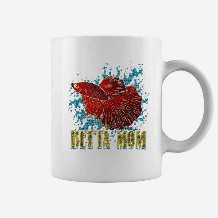 Mothers Day Betta Mom Funny Betta Fish Gift For Moms Coffee Mug