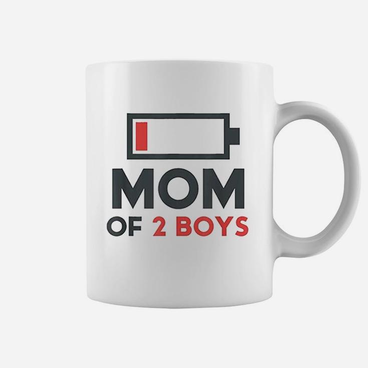 Mothers Day Gift Mom Mom Of 2 Boys Coffee Mug