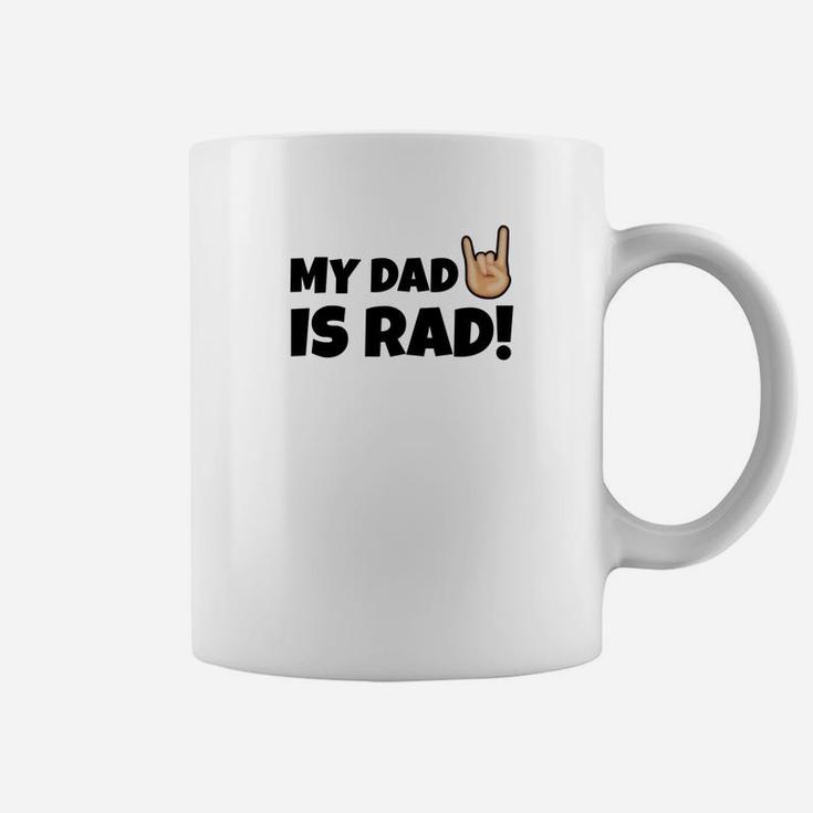 My Dad Is Rad Funny Best Dad Christmas Gift Coffee Mug