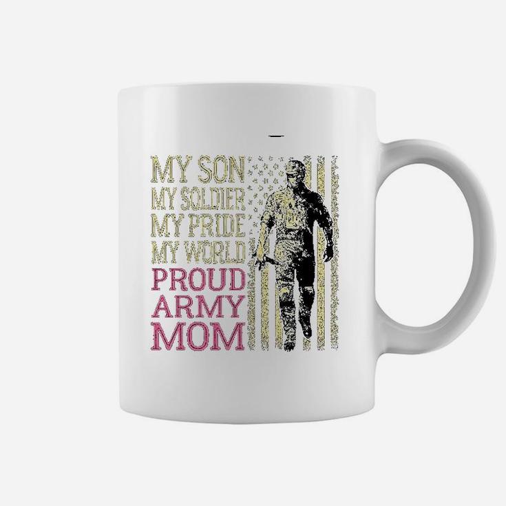 My Son My Soldier Hero Proud Army Mom Us Military Mother Coffee Mug