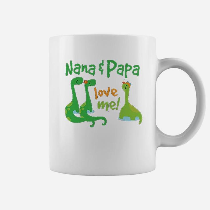 Nana Papa Love Me Dinosaur, best christmas gifts for dad Coffee Mug