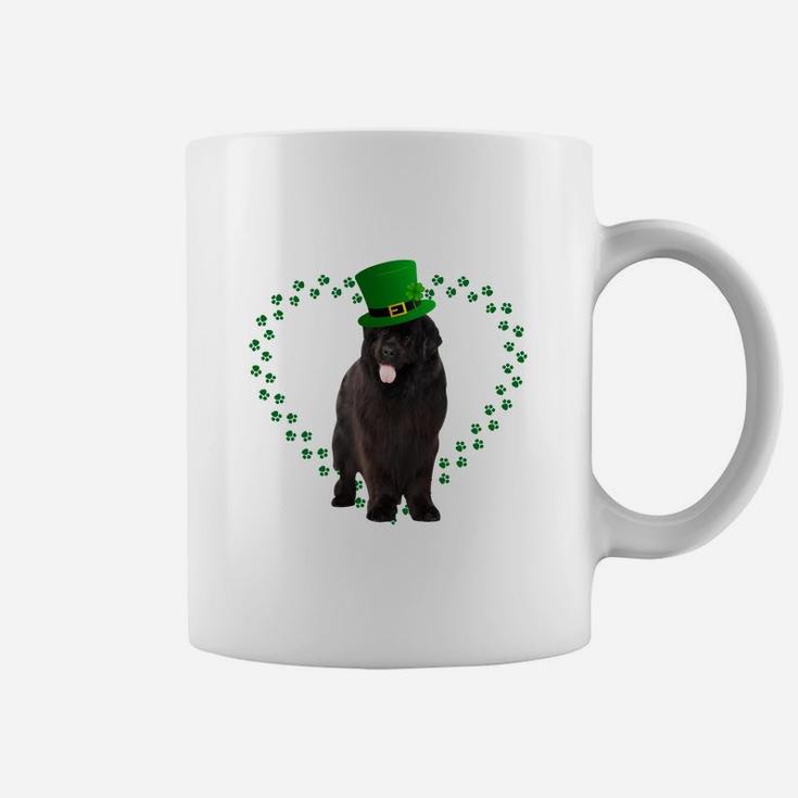 Newfoundland Heart Paw Leprechaun Hat Irish St Patricks Day Gift For Dog Lovers Coffee Mug