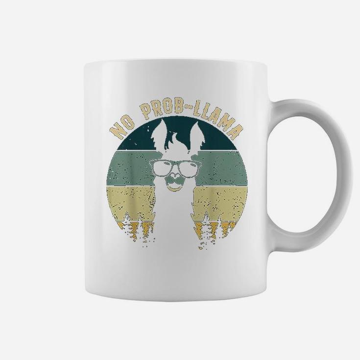 No Probllama Vintage Llama Alpaca Coffee Mug