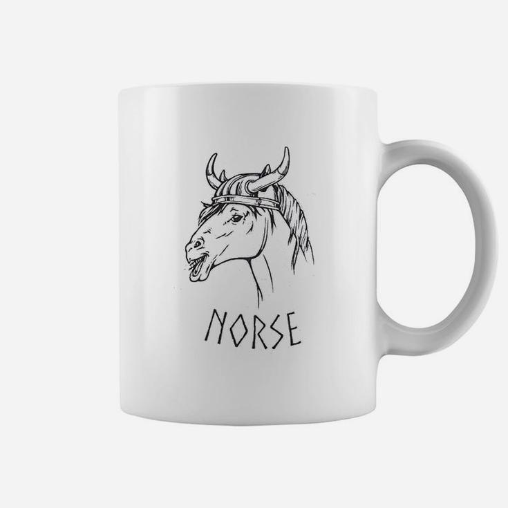 Norse Norwegian Scaninavian Horse Pun Dad Joke Norway Coffee Mug