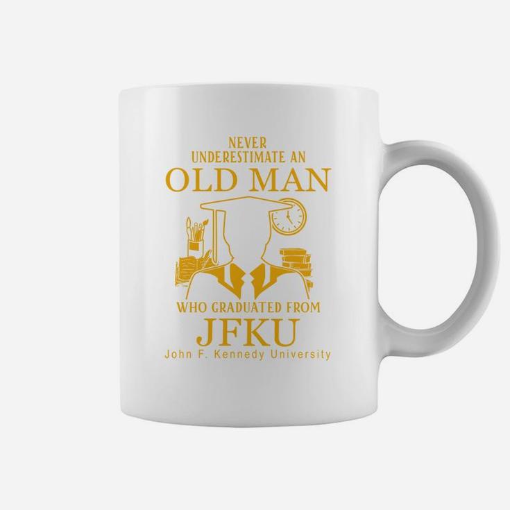Old Man- Graduated From Jfku- John F Kennedy University Coffee Mug