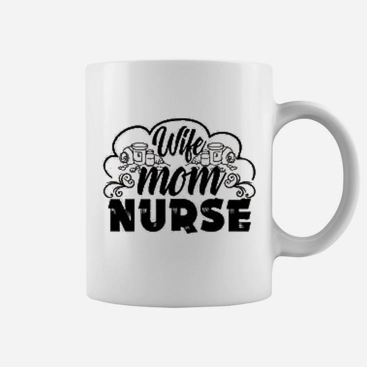 On Yellow Wife Mom Nurse Mothers Day Coffee Mug