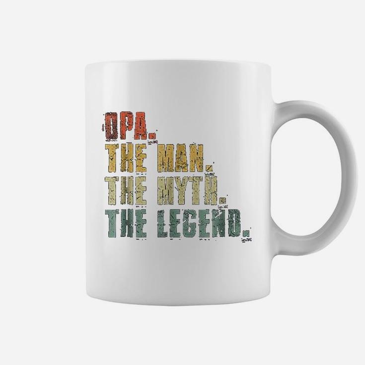 Opa Man Myth Legend For Dad Funny Fathers Day Gift Coffee Mug