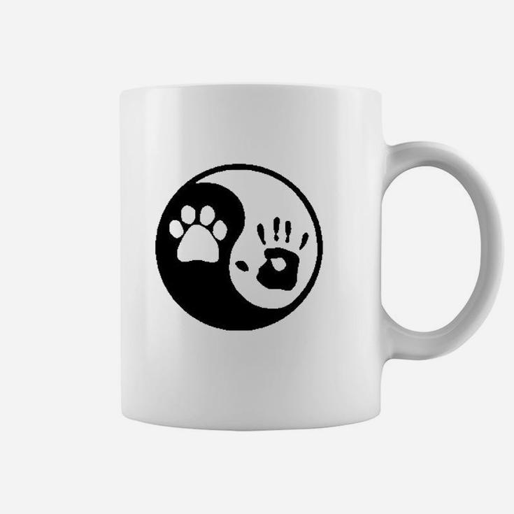 Os Gear Paw Hand Print Dog Animal Rescue Adopted Pet Lover Coffee Mug