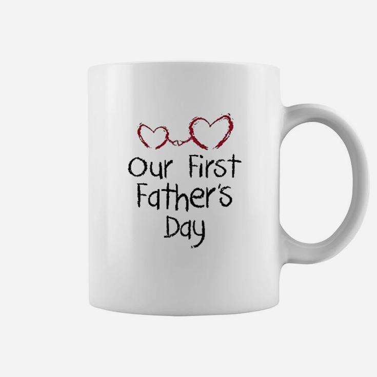 Our First Fathers Day Dad Baby Matching Set Coffee Mug