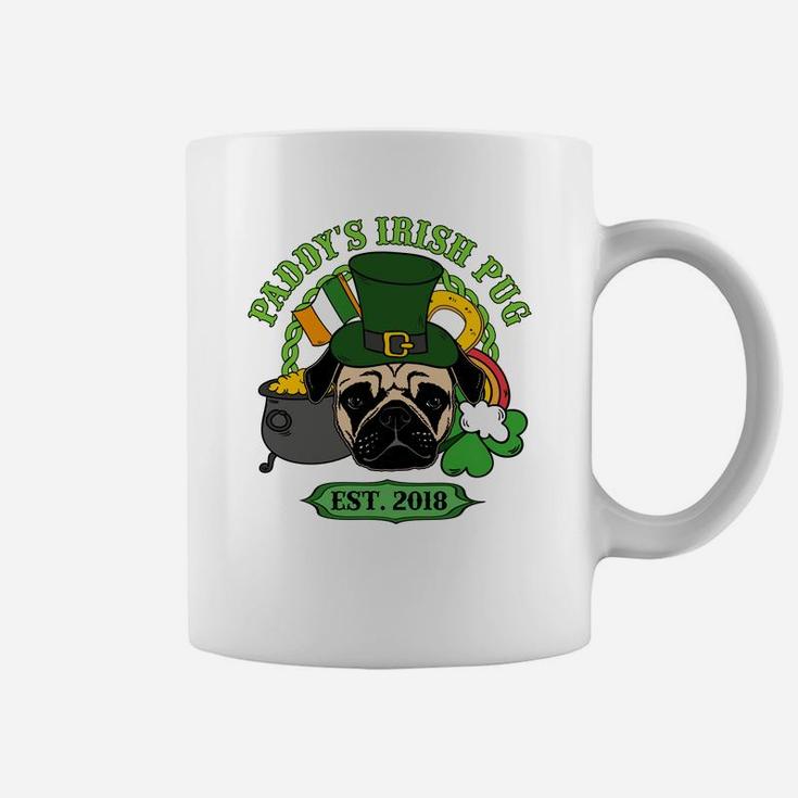 Paddys Irish Pug 2018 Funny St Patricks Day Coffee Mug
