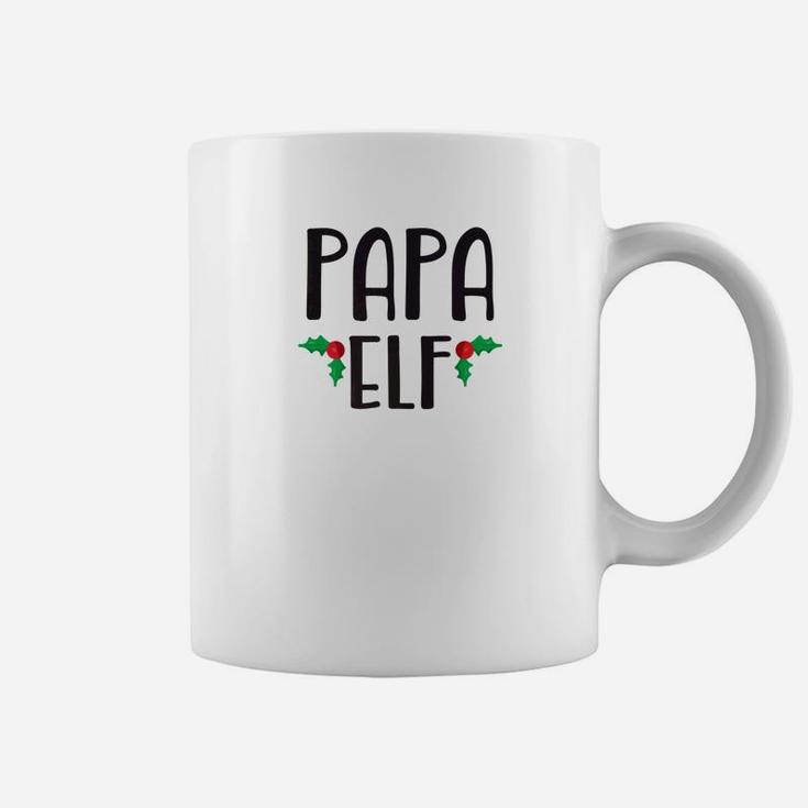 Papa Elf Shirt Cute Funny Family Christmas Elf Coffee Mug