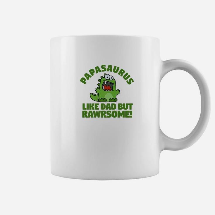 Papasaurus Italian Dad Cute Dinosaur Family Shirt Coffee Mug