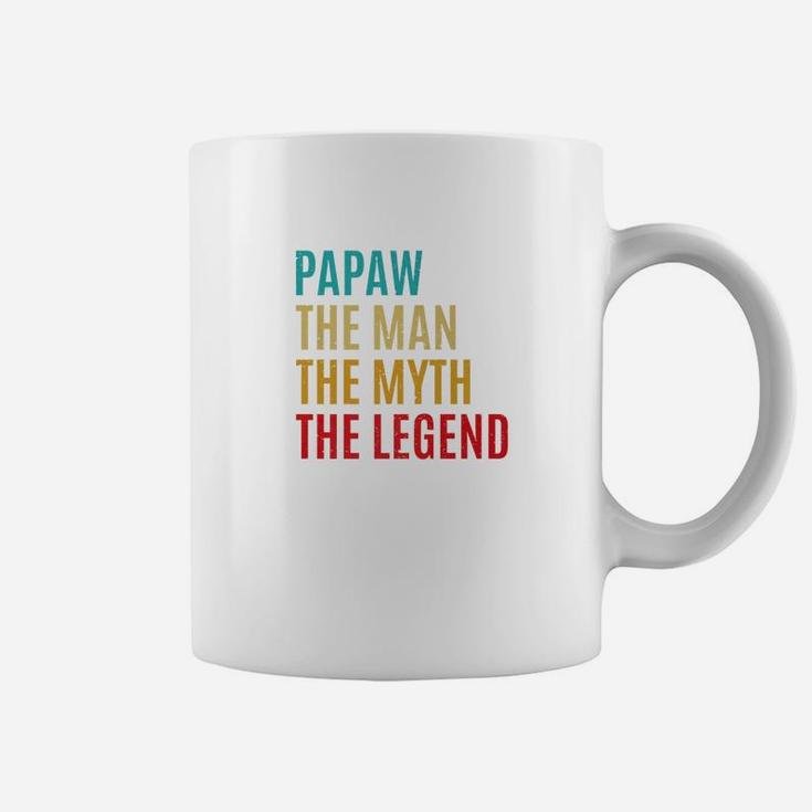 Papaw The Man The Myth The Legend Fathers Day Gift For Papaw Premium Coffee Mug