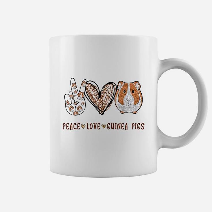Peace Love Guinea Pigs Gift For Guinea Pigs Lover Coffee Mug