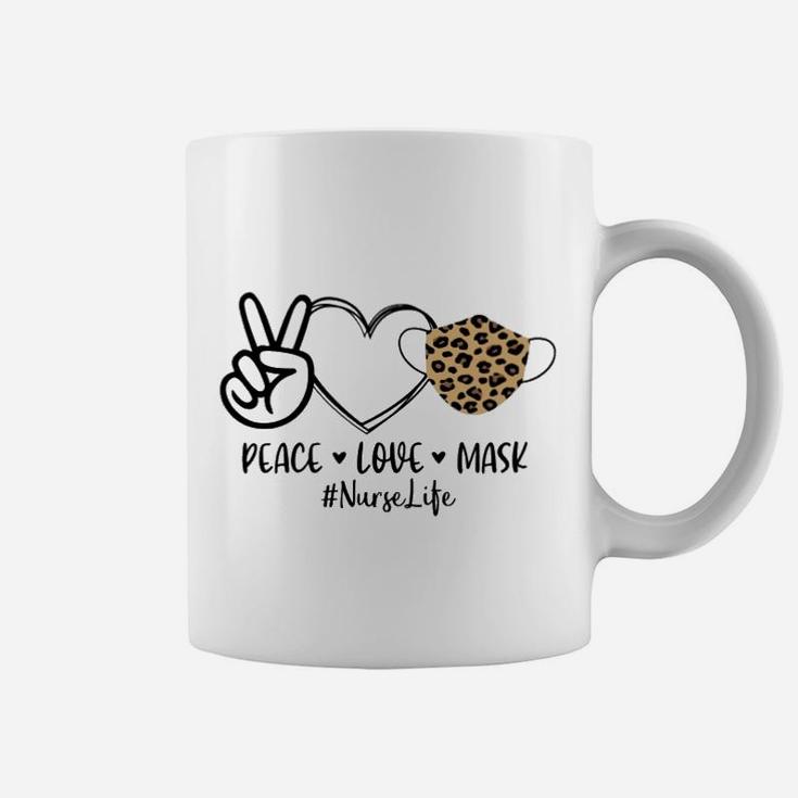 Peace Love Nurse, funny nursing gifts Coffee Mug