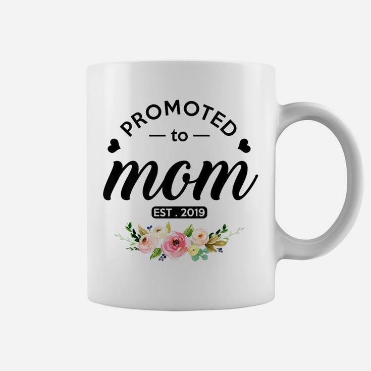 Promoted To Mom Est 2019 New Mommy To Be Coffee Mug