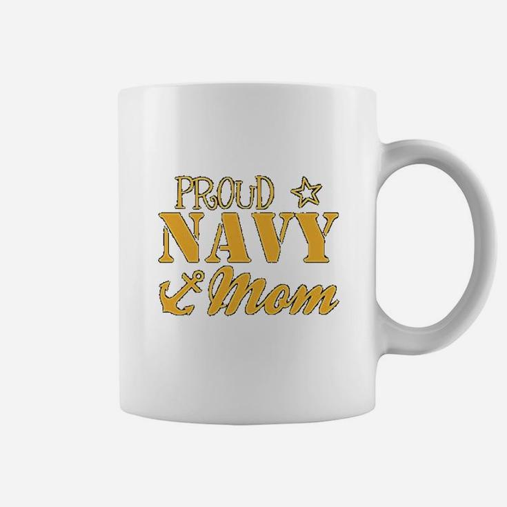 Proud Navy Mom In Navy Coffee Mug