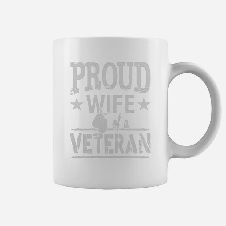Proud Wife Of A Veteran Tshirt Coffee Mug