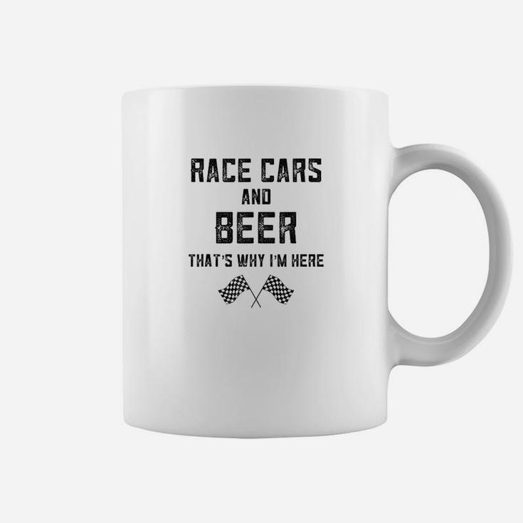 Race Track Gifts For Checkered Flag Fast Cars Beer Race Day Coffee Mug