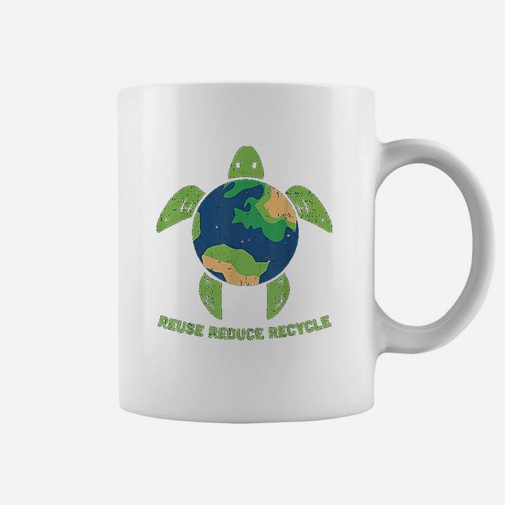 Reduce Reuse Recycle Turtle Save Earth Planet Coffee Mug