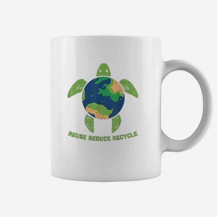 Reduce Reuse Recycle Turtle Save Earth Planet Ocean Eco Coffee Mug
