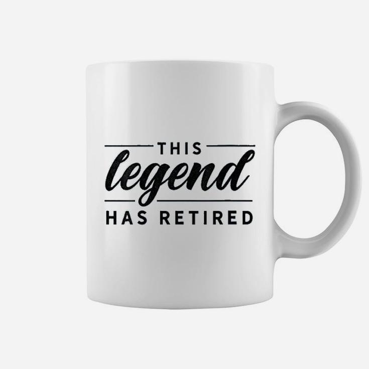 Retirement Coworker Gift Funny This Legend Has Retired Coffee Mug